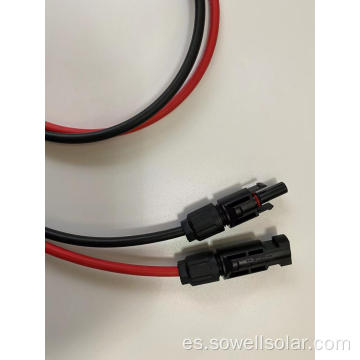 Cable PV personalizado+Cable de extensión solar conector fotovoltaico